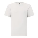 Vue 2 de T-shirt 100 % Coton Manches Courtes Iconic Blanche Enfant