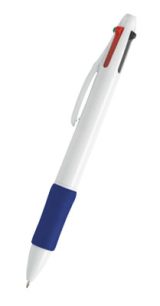 Vue 2 de Stylo en Plastique Quat 4 Couleurs