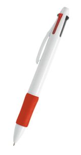 Vue 4 de Stylo en Plastique Quat 4 Couleurs