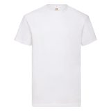 Vue 2 de T-shirt 100 % Coton Manches Courtes Value Blanche Homme