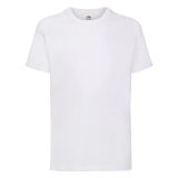 Vue 2 de T-shirt 100 % Coton Manches Courtes Value Blanche Enfant