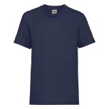 Vue 3 de T-shirt 100 % Coton Manches Courtes Value Couleur Enfant