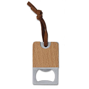 Porte-cles Ouvre-bouteille en Bois Chic