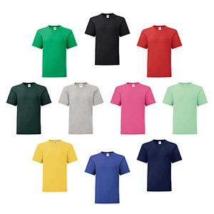 T-shirt 100 % Coton Manches Courtes Iconic Couleur Enfant