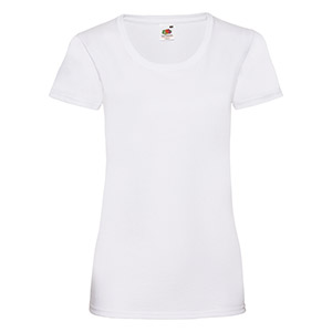 T-shirt 100 % Coton Manches Courtes Value Blanche Femme