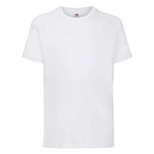 T-shirt 100 % Coton Manches Courtes Value Blanche Enfant