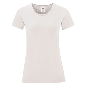 T-shirt 100 % Coton Manches Courtes Iconic Blanche Femme