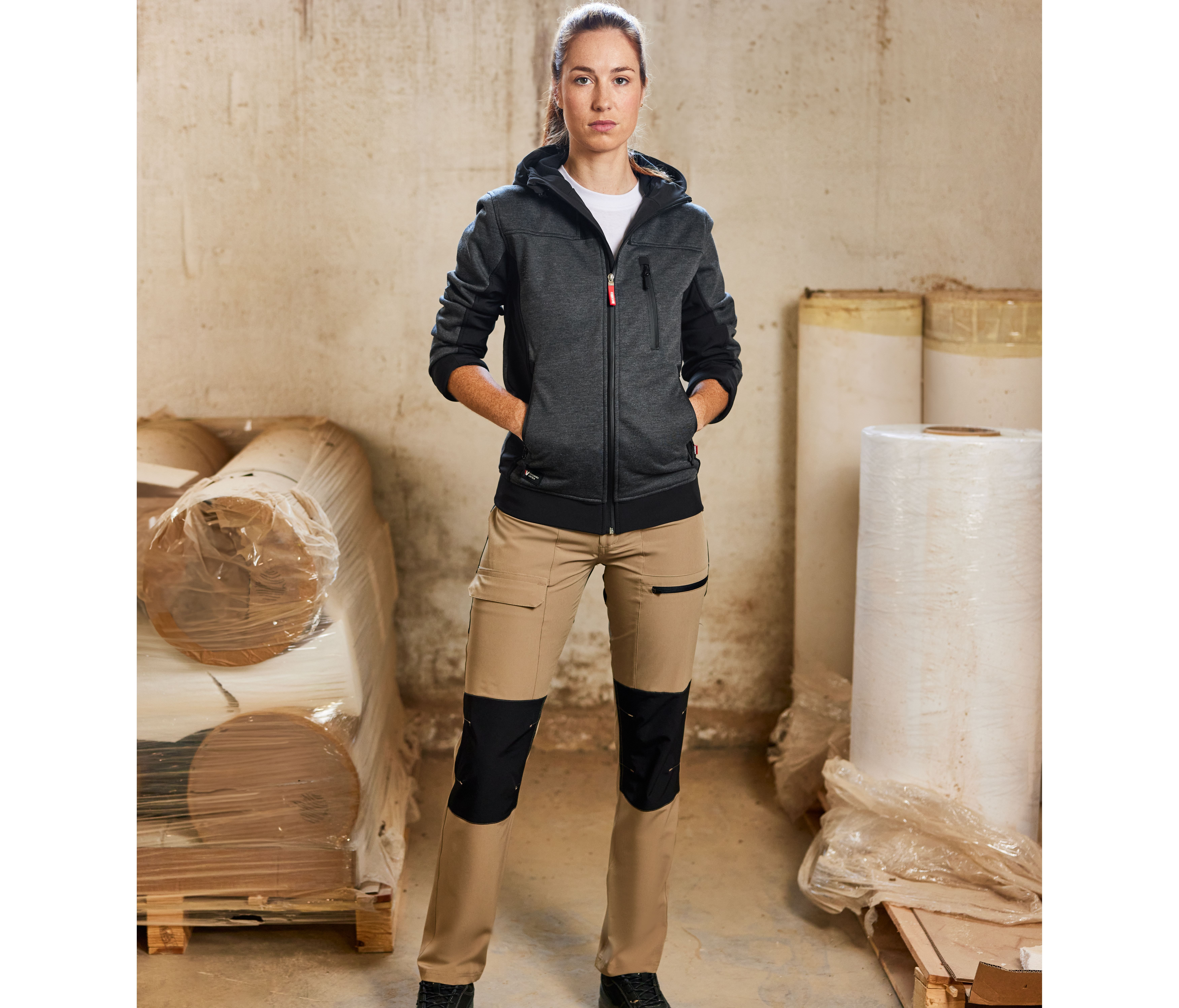 Vue 3 de PANTALON DE TREKKING STRETCH