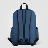 Vue 8 de Sac à dos Aurelia, double poche, fermeture éclair dorée, rPET, 38 cm - 20 L