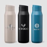 Vue 7 de Gourde Majesty en acier inoxydable recyclé avec support selfie – 750 ml