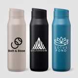 Vue 8 de Gourde Majesty en acier inoxydable recyclé avec support selfie – 750 ml