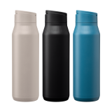 Vue 6 de Gourde Majesty en acier inoxydable recyclé avec support selfie – 750 ml