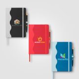 Vue 5 de Carnet Grete à motif vagues + stylo - A5