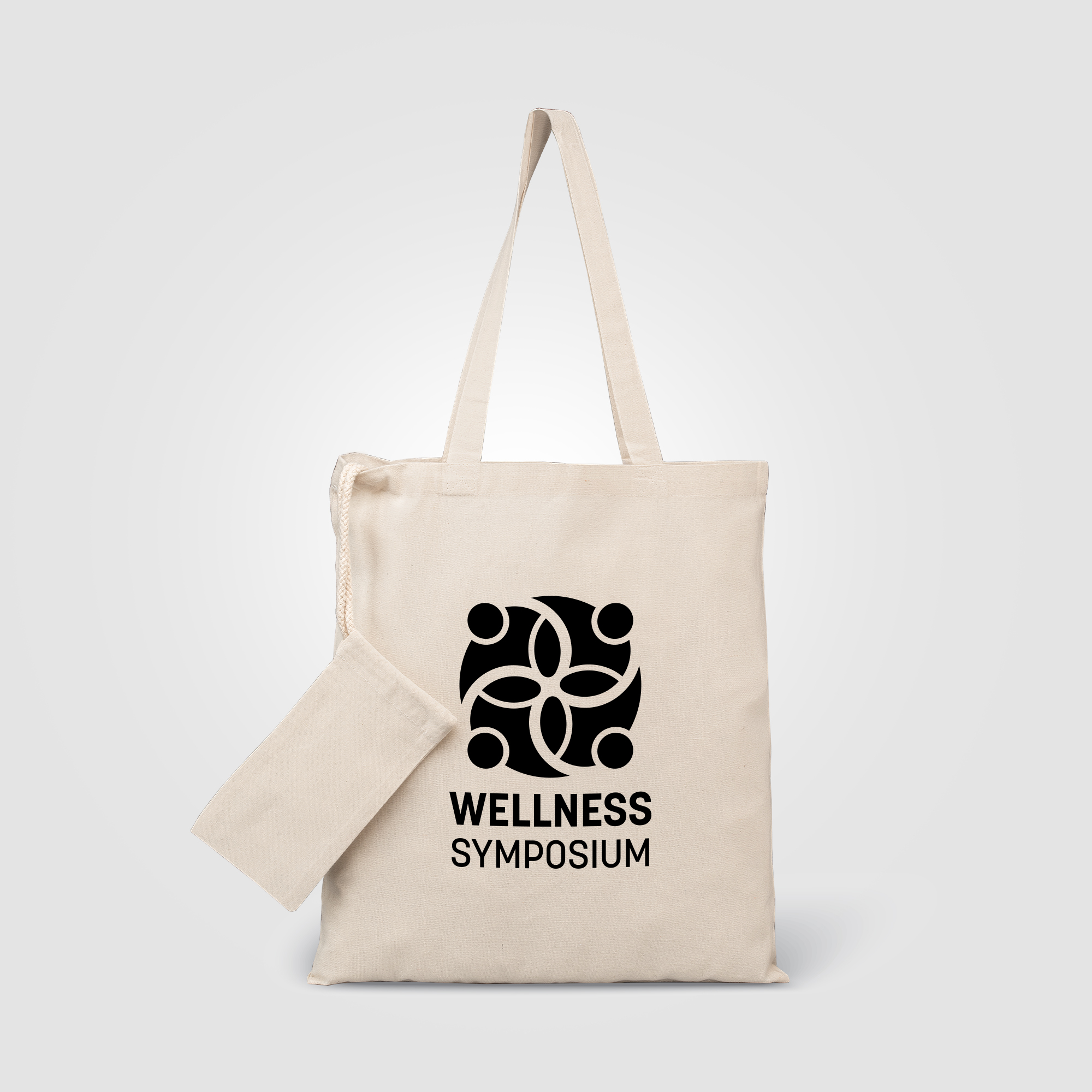 Sac shopping pliable Rosin Essentials en coton recyclé – 9,7 L