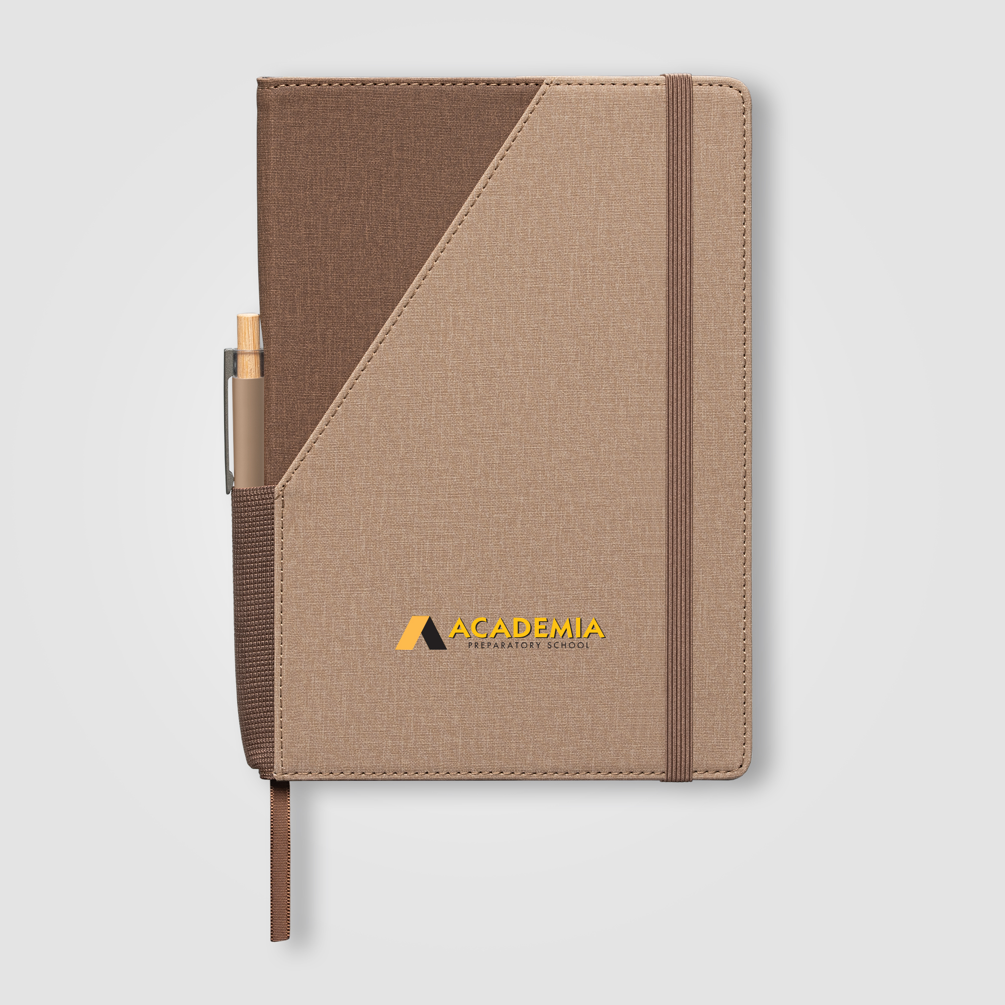 Ensemble carnet rechargeable Xanadu en PU recyclé bicolore avec stylo – A5