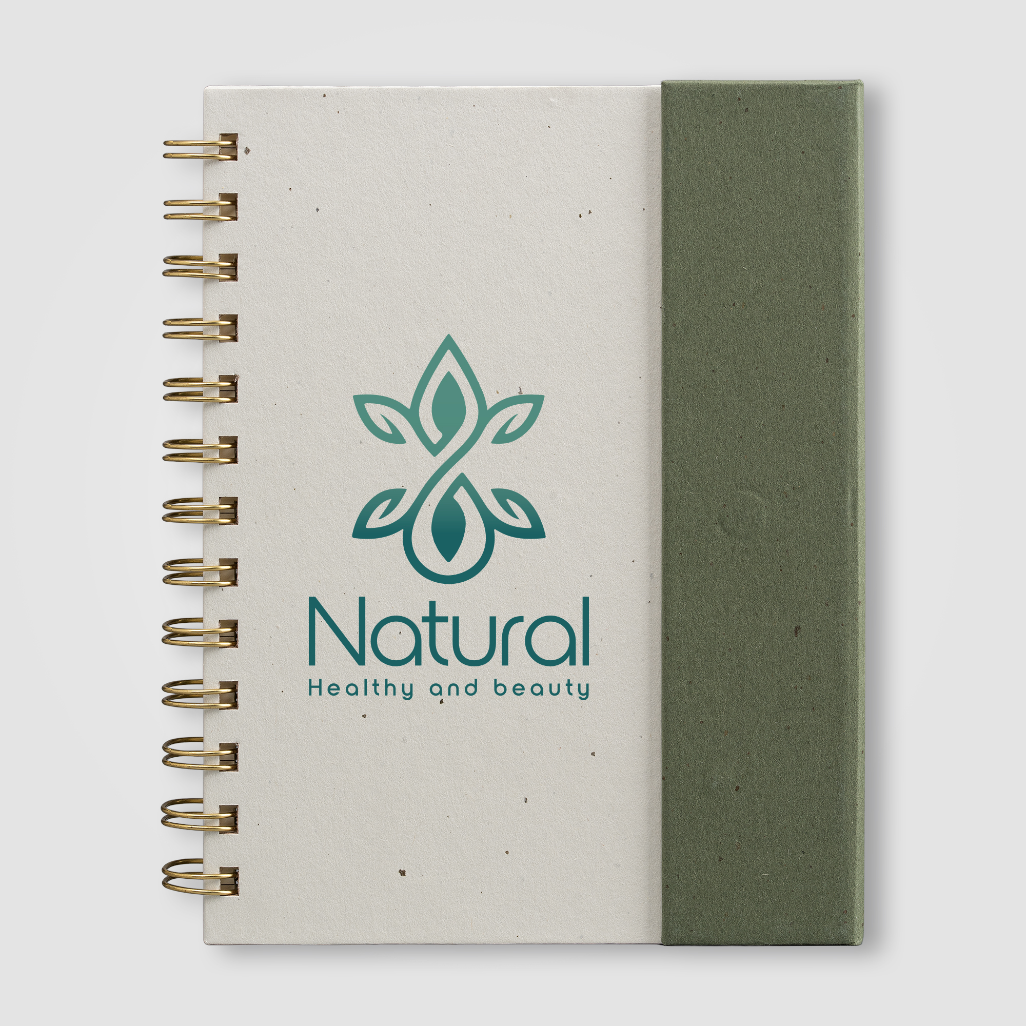 Organiseur Halden, papier FSC, carnet à spirales avec notes adhésives - B6