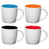 Vue 5 de Mug Zanzibar en céramique ColourPop blanc – 355 ml