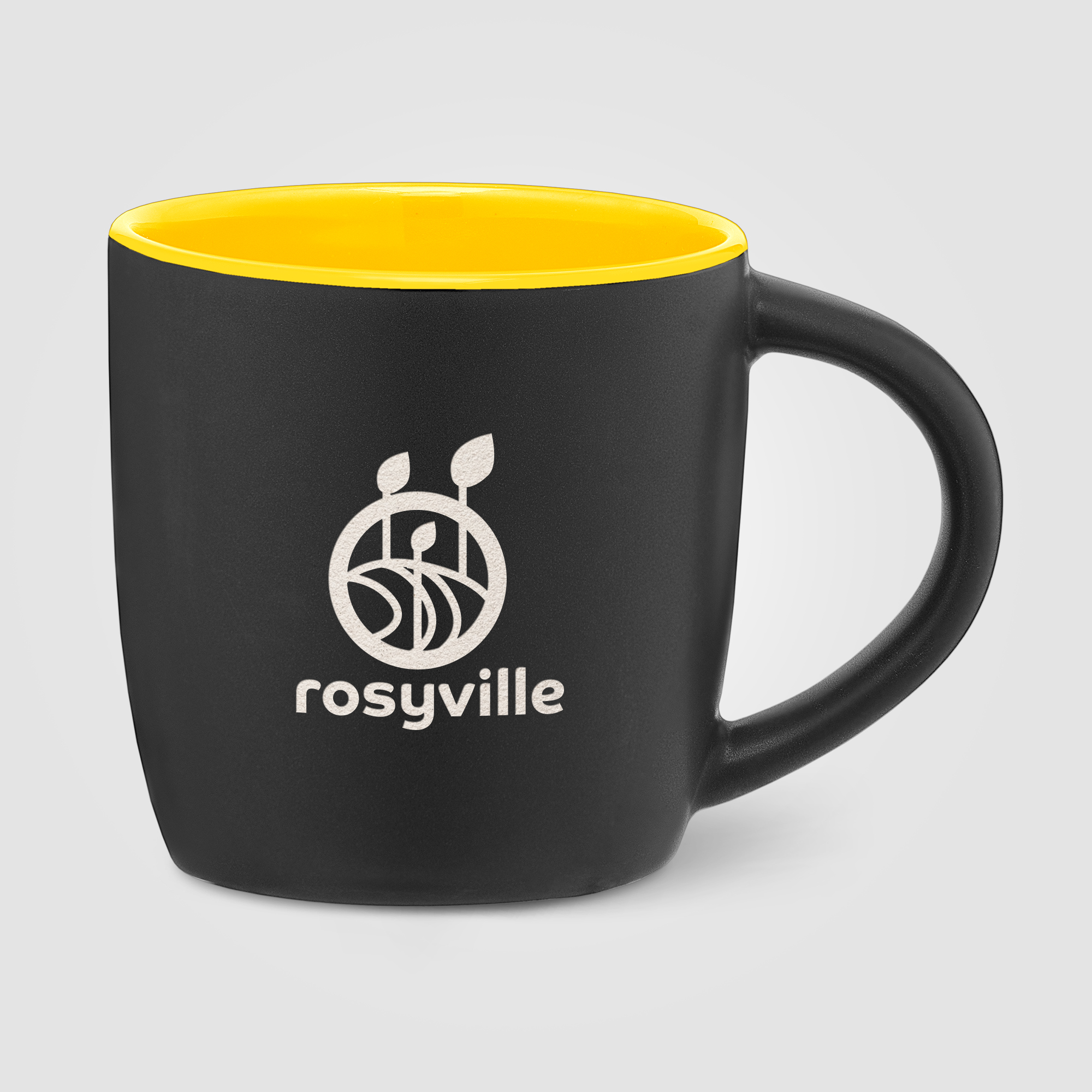 Mug Zanzibar en céramique ColourPop noir – 355 ml