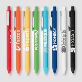 Vue 4 de Stylo gel Vela Essentials en plastique recyclé au toucher doux