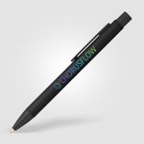 Vue 1 de Stylo texturé Majesty en aluminium recyclé
