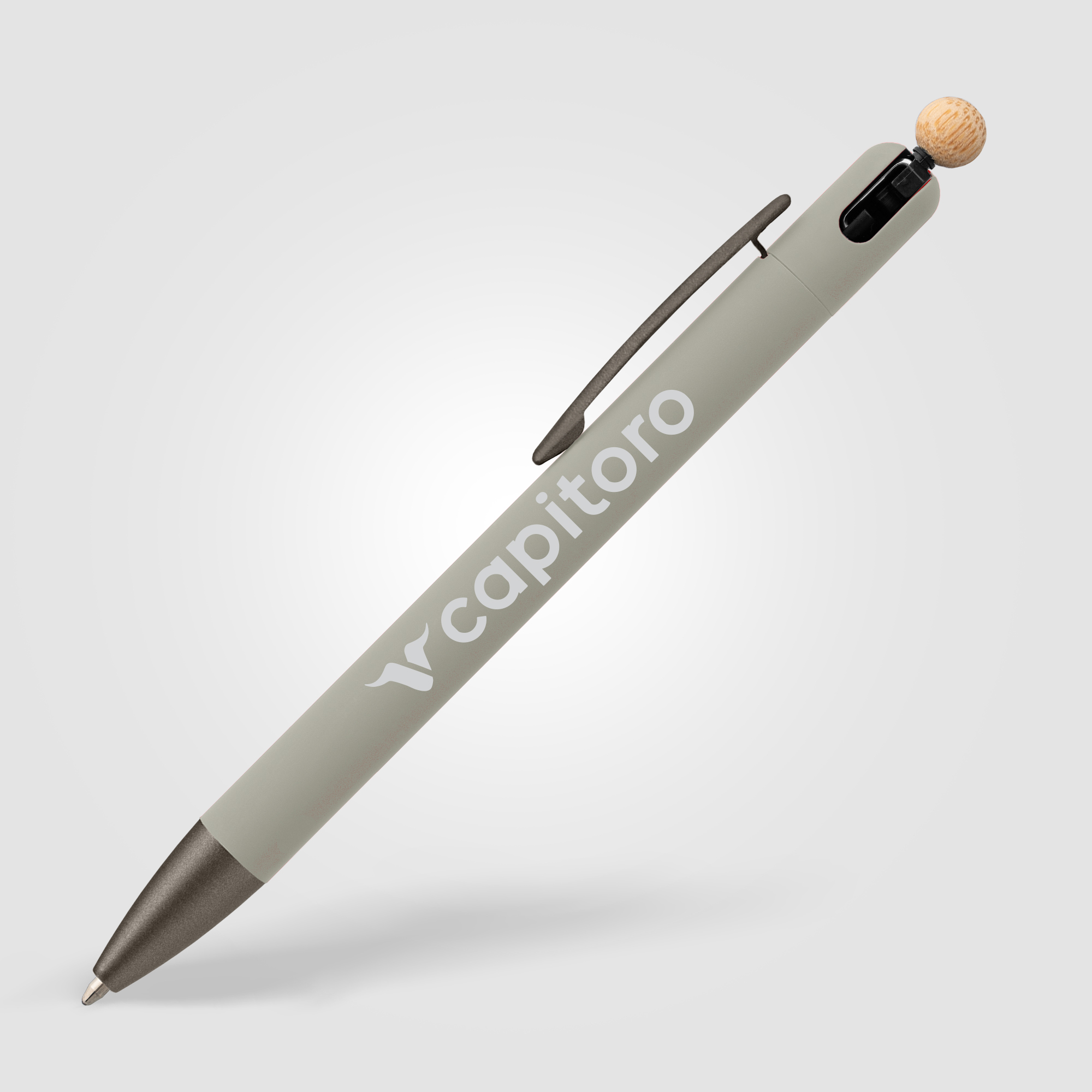Stylo Cavo en aluminium recyclé avec fonction anti-stress