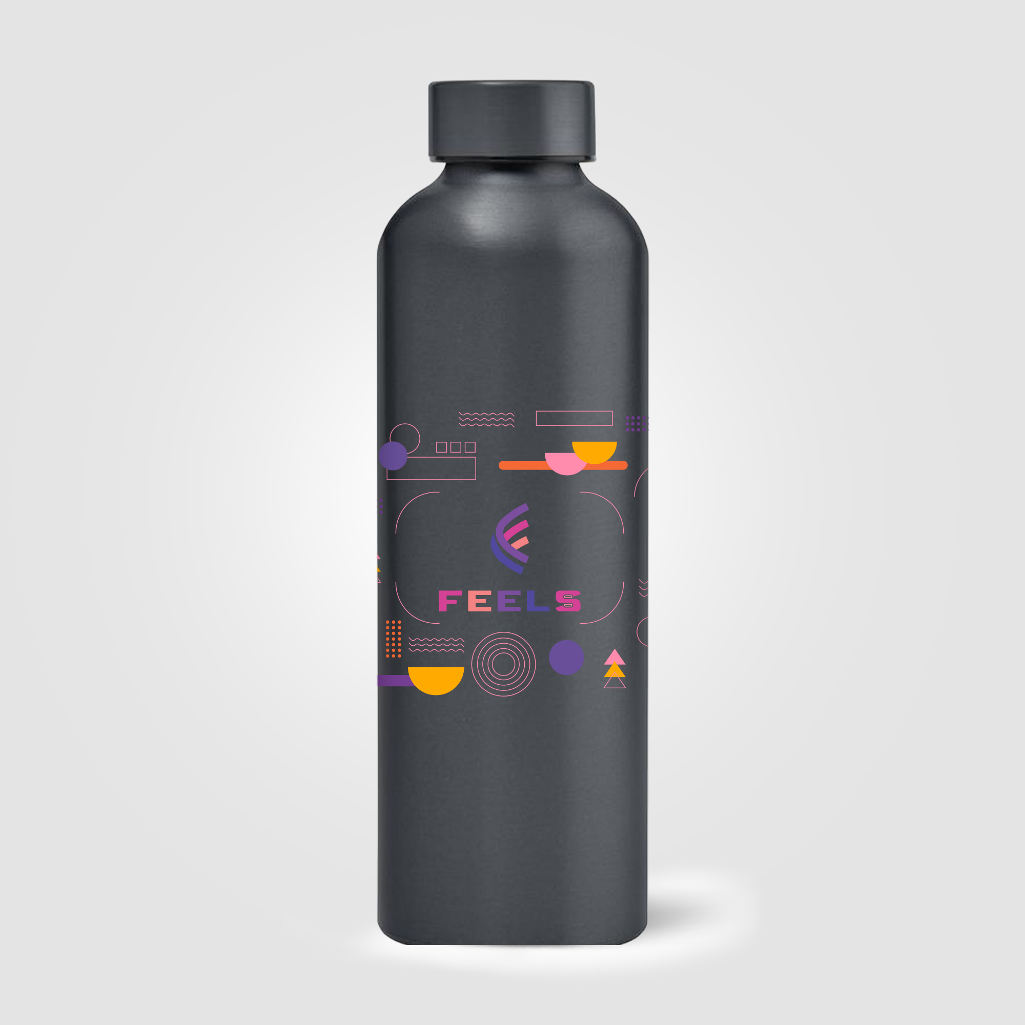 Gourde Astrid en acier inoxydable recyclé – Finition métallisée – 710 ml