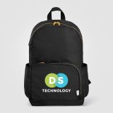 Vue 13 de Sac à dos Aurelia, double poche, fermeture éclair dorée, rPET, 38 cm - 20 L