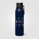 Vue 13 de Gourde Strata isotherme en acier inoxydable recyclé avec mousqueton – 550 ml