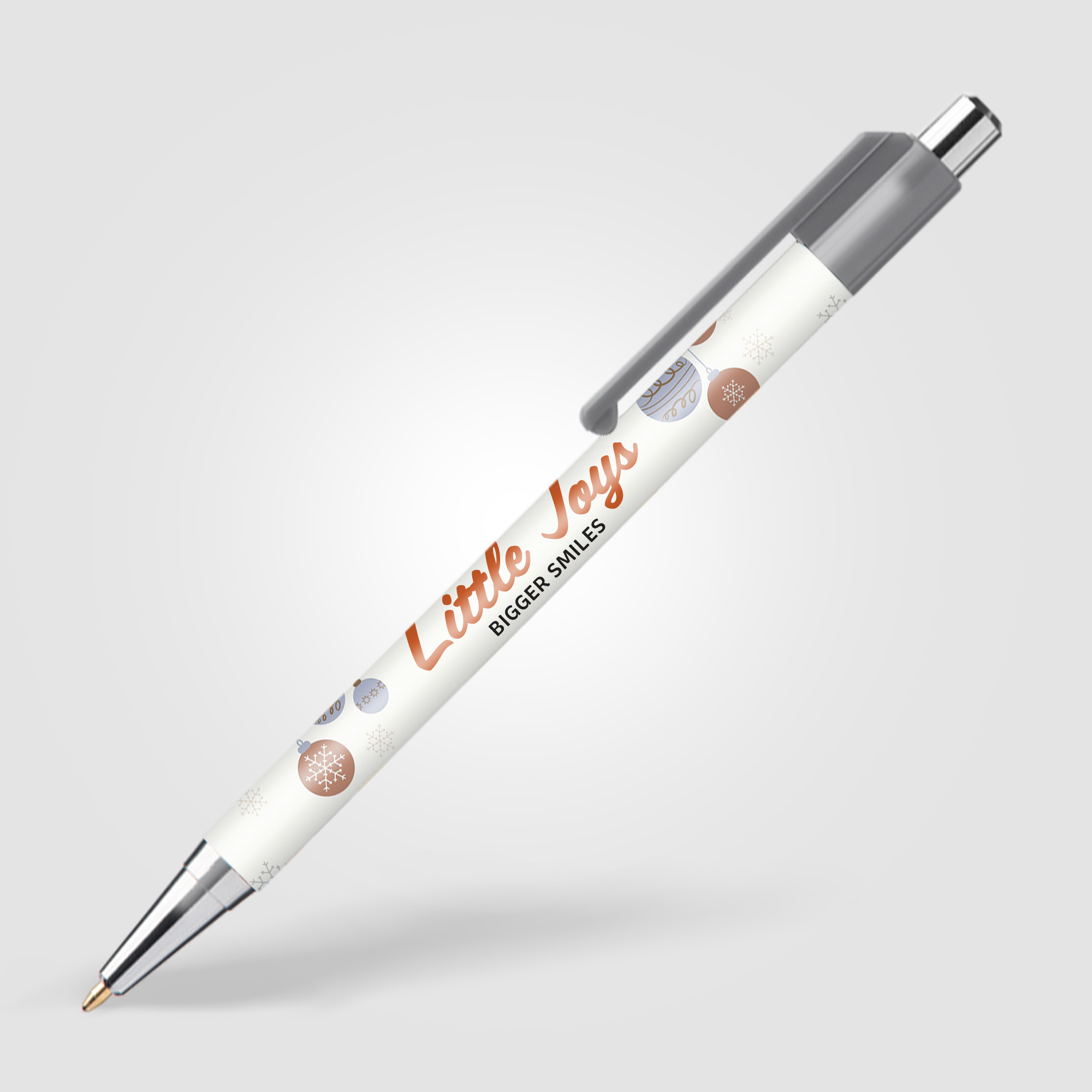 Stylo Astaire chrome avec embout coloré
