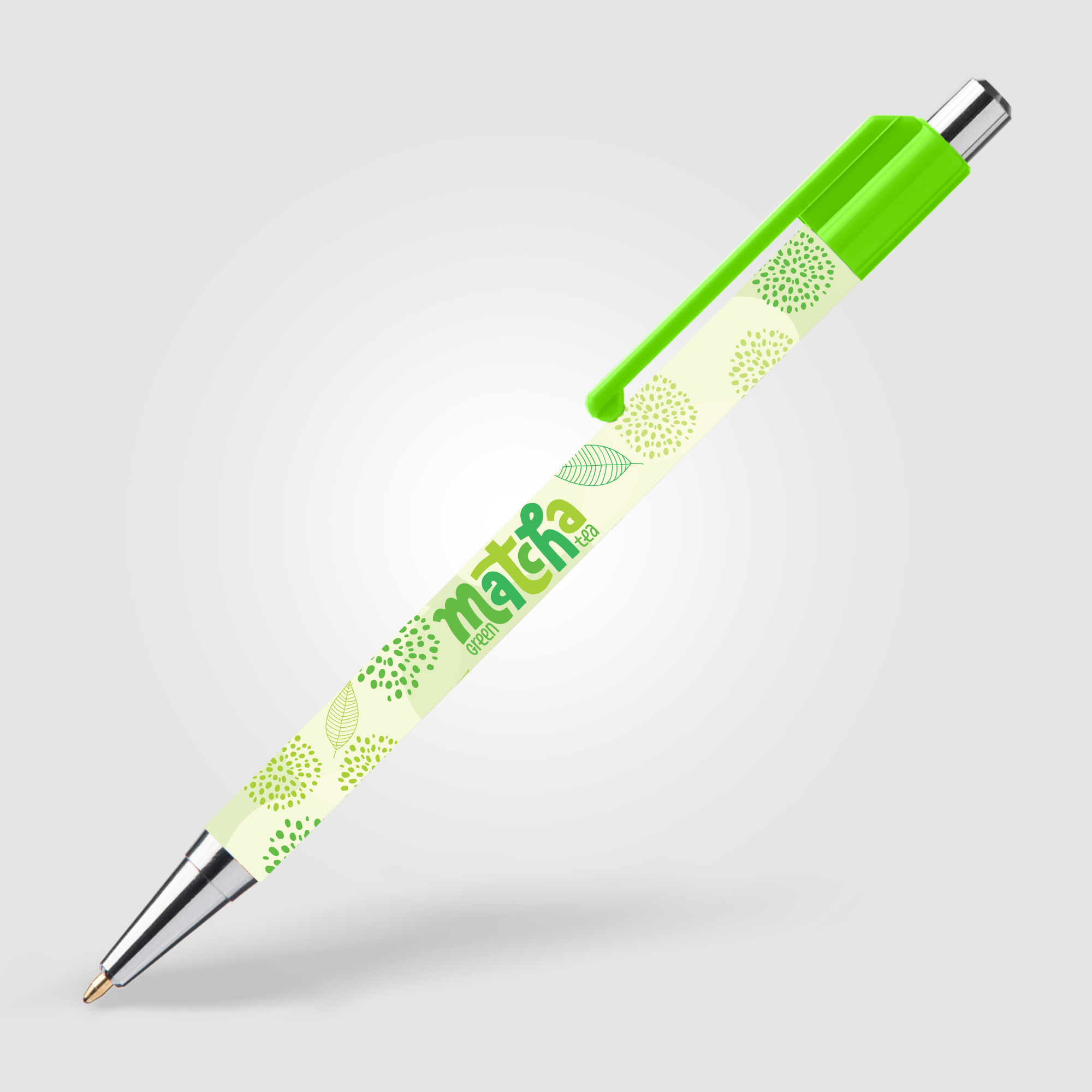 Stylo Astaire chrome avec embout coloré