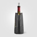 Vue 7 de Housse isotherme Nest pour bouteille de vin, polyester recyclé chiné - 16,3 x 22,5 cm