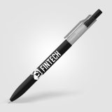 Vue 2 de Stylo Nimbus à clip translucide rPET