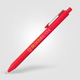 Vue 26 de Stylo gel Vela Essentials en plastique recyclé au toucher doux