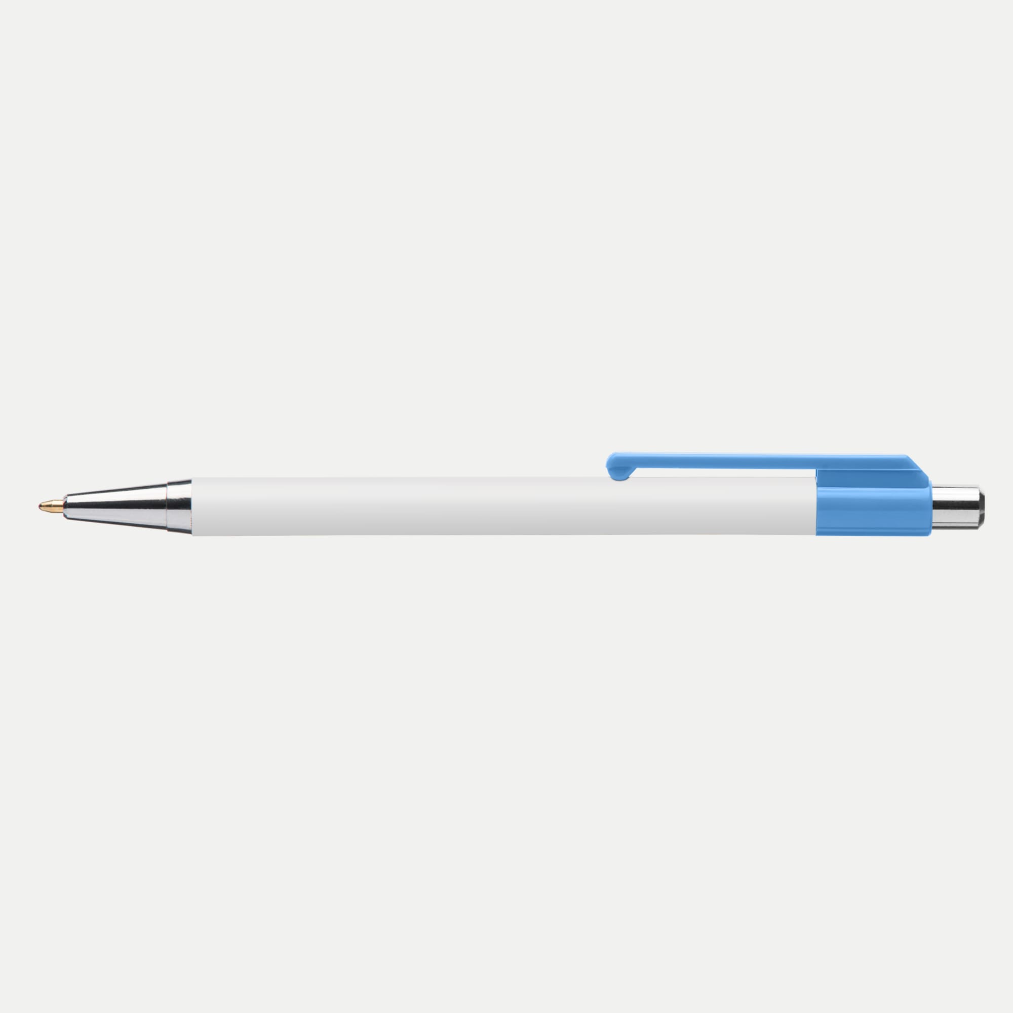 Stylo Astaire chrome avec embout coloré