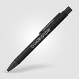 Vue 7 de Stylo texturé Majesty en aluminium recyclé
