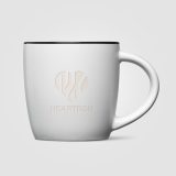 Vue 7 de Mug Zanzibar en céramique ColourPop blanc – 355 ml