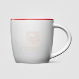 Vue 13 de Mug Zanzibar en céramique ColourPop blanc – 355 ml