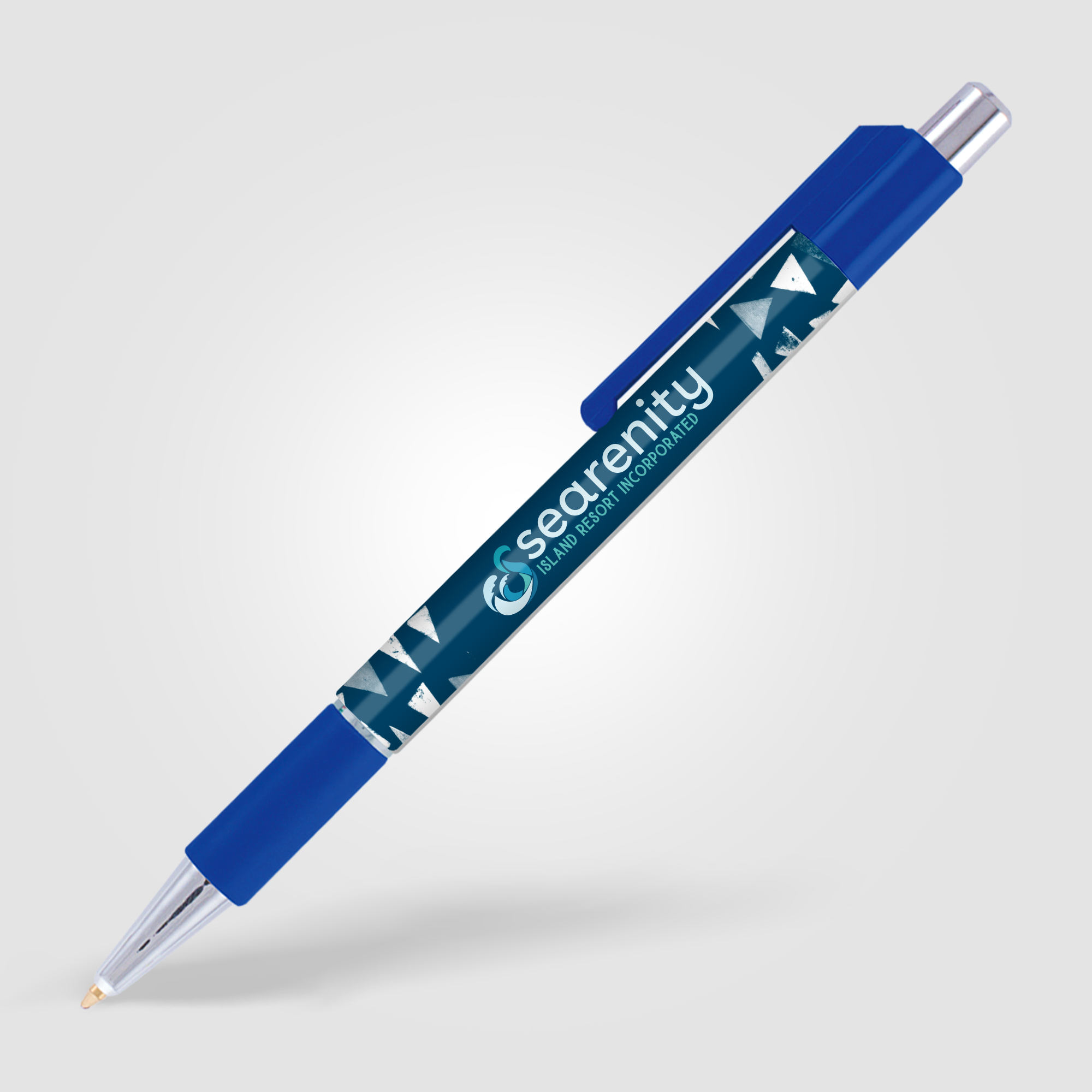 Stylo Astaire chrome avec grip coloré
