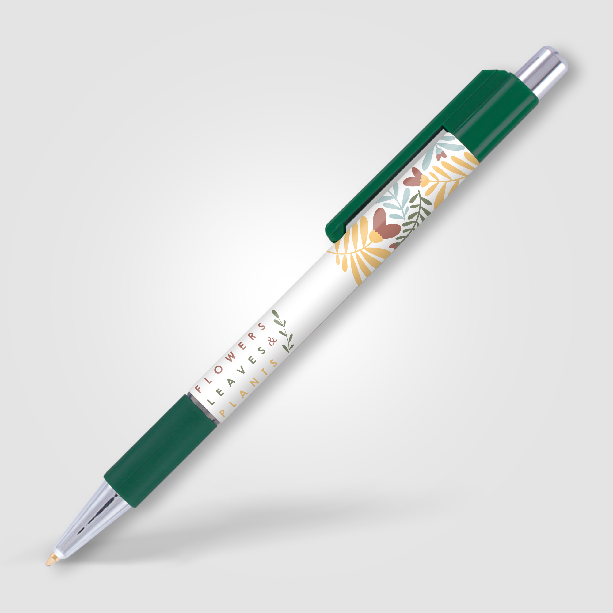 Stylo Astaire chrome avec grip coloré