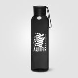 Vue 6 de Bouteille Solstra Essentials en verre avec sangle en silicone – 500 ml