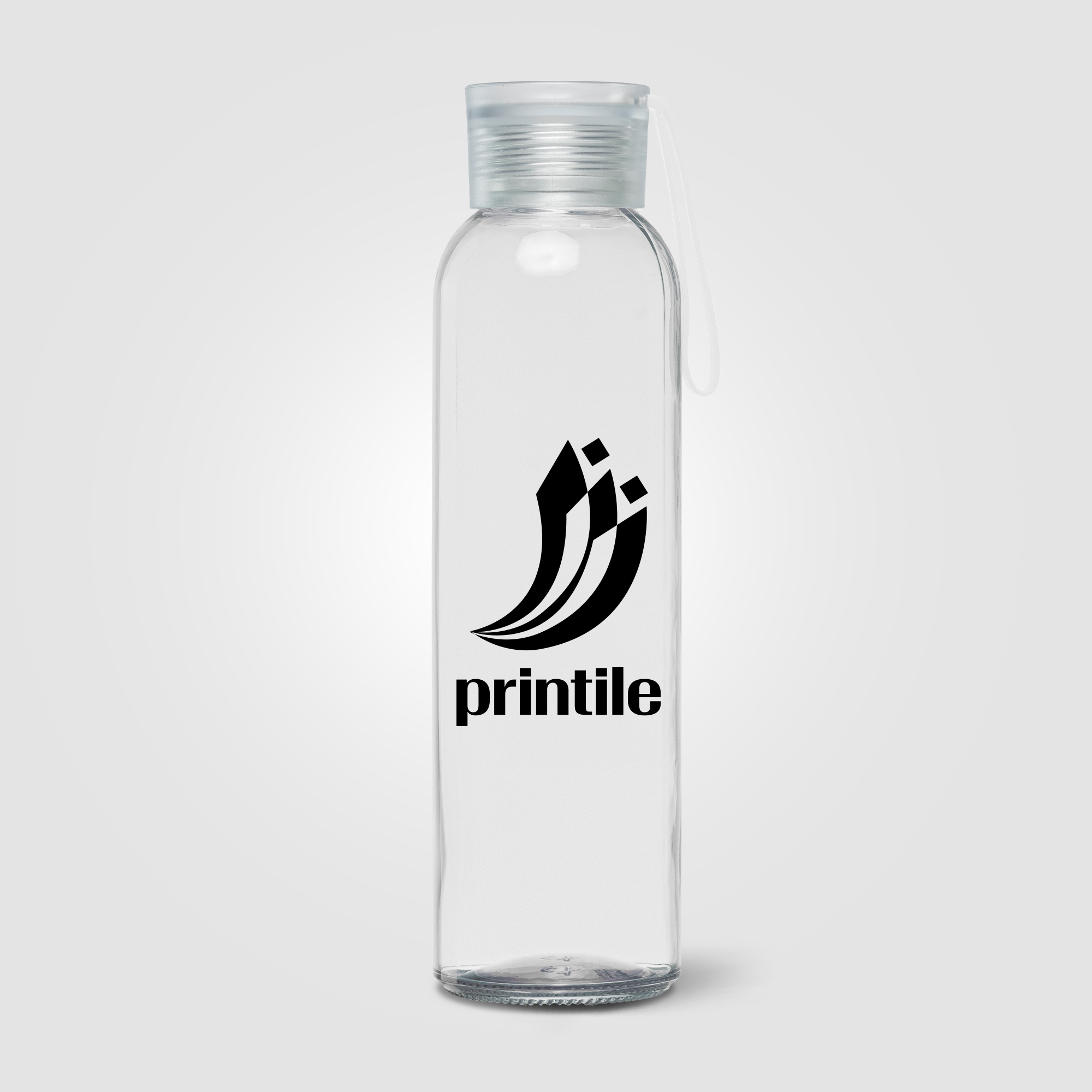 Bouteille Solstra Essentials en verre avec sangle en silicone – 500 ml
