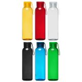 Vue 4 de Bouteille Solstra Essentials en verre avec sangle en silicone – 500 ml