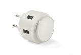 Vue 1 de Chargeur secteur double-USB avec veilleuse NOTTO