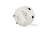 Vue 12 de Chargeur secteur double-USB avec veilleuse NOTTO