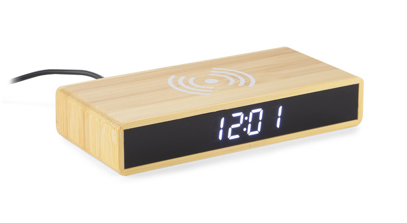 Horloge de bureau avec chargeur à induction INDUCTO