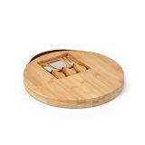 Vue 4 de Planche à découper Duchamp en bambou avec ustensiles à fromage