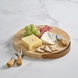 Vue 5 de Planche à découper Duchamp en bambou avec ustensiles à fromage