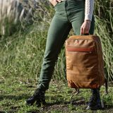 Vue 6 de Sac à dos Vienna 23L rCoton 340 g/m² et rPU . Poche ordinateur 17"