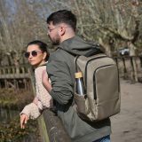 Vue 5 de Sac à dos New York 20L rNylon et rPET. Poche ordinateur 17"
