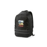 Vue 12 de Sac à dos Sydney 18L rPET. Réfléchissant. Poche ordinateur 17"